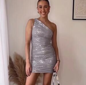 ZARA BLOGGER FAVORITE METALLIC PRINT TULLE DRESS